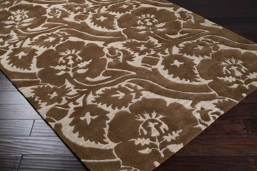Mobile Modern Dark Brown Area Rug