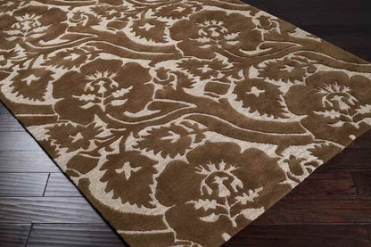 Mobile Modern Dark Brown Area Rug