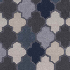 Monette Modern Gray/Navy Area Rug