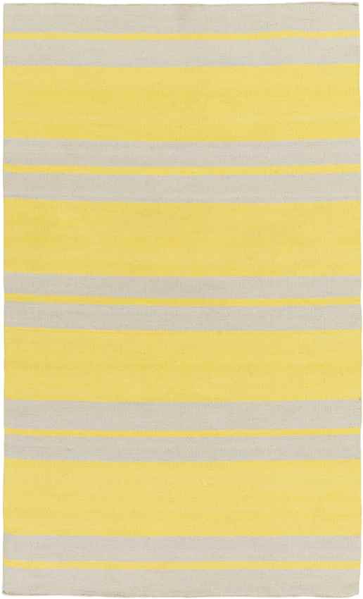 Montevallo Modern Bright Yellow/White Area Rug
