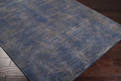 Montezuma Modern Blue Denim Area Rug