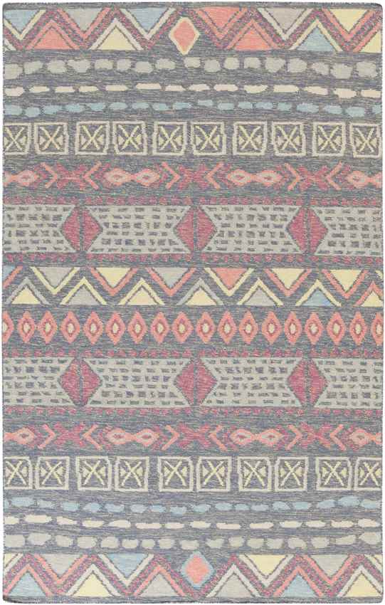 Monticello Global Gray/Red/Black Area Rug