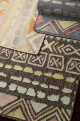 Monticello Global Gray/Red/Black Area Rug