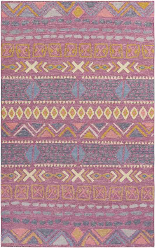Monticello Global Bright Purple Area Rug