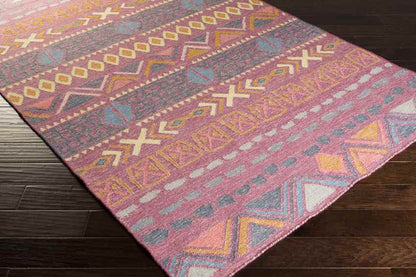 Monticello Global Bright Purple Area Rug