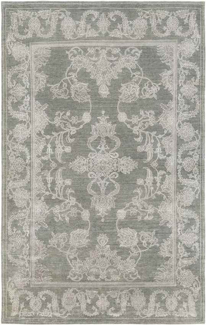Notasulga Traditional Light Gray/Ivory Area Rug
