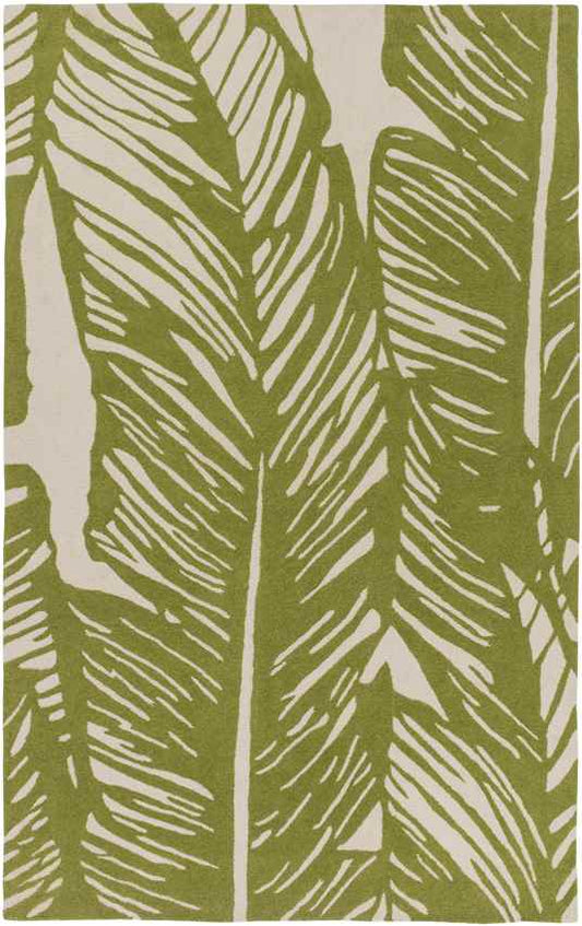 Barnet Coastal Olive/Beige Area Rug