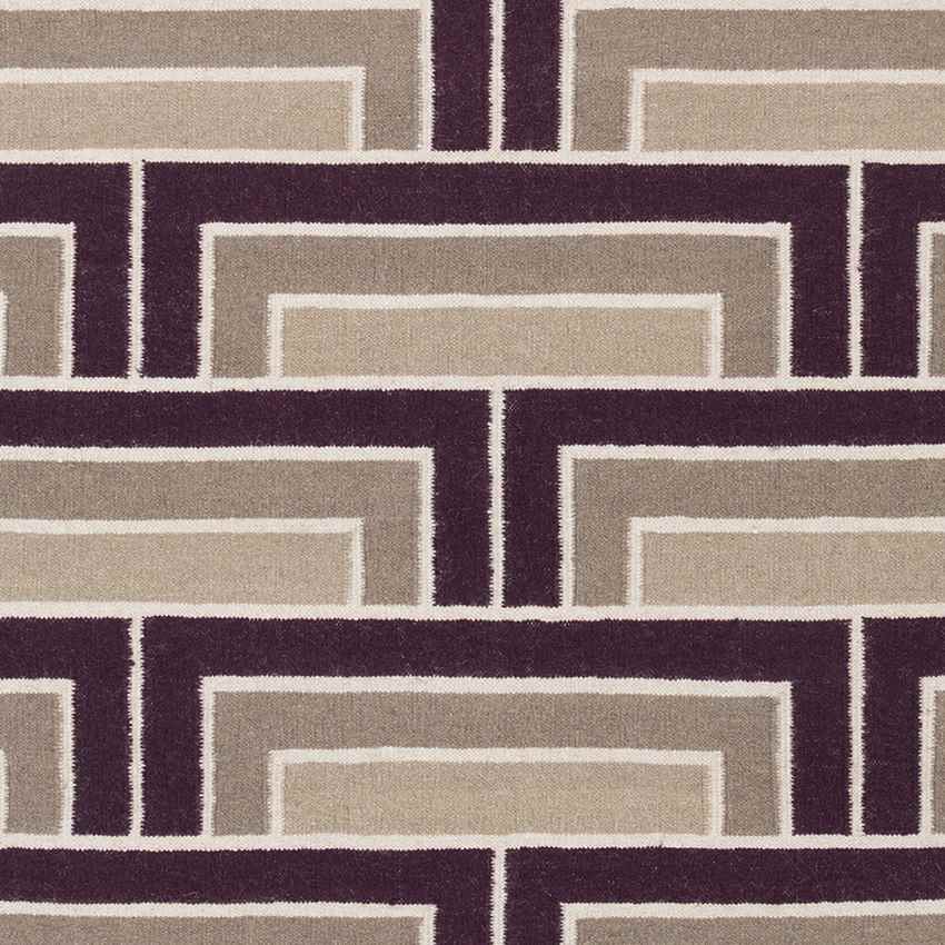 Opelika Modern Orange/Purple/Beige Area Rug