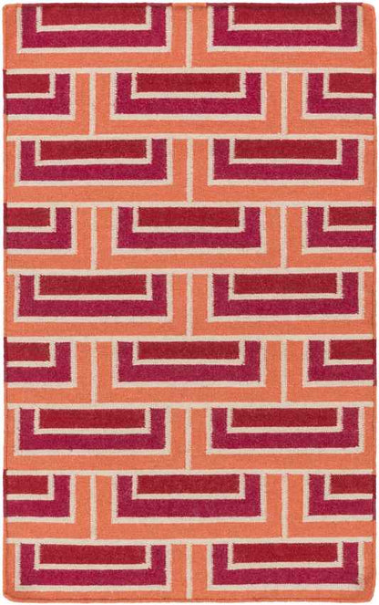 Opelika Modern Orange Area Rug
