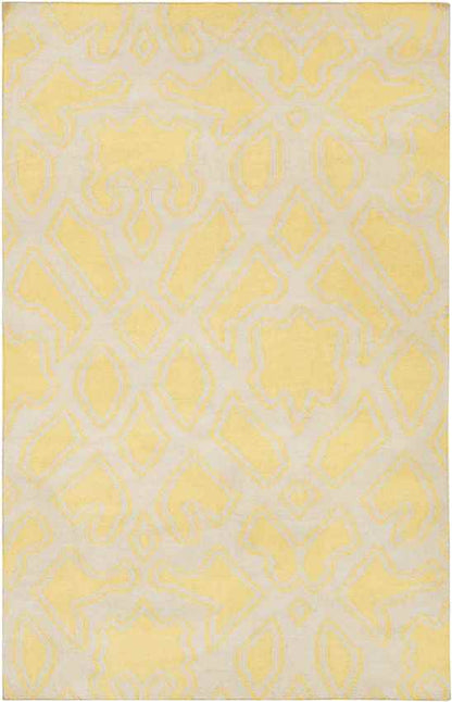 Ophir Modern Bright Yellow/Beige Area Rug