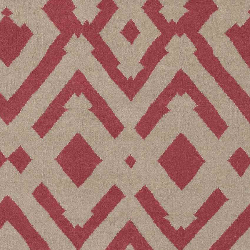Oppelo Modern Grey/Burgundy Area Rug
