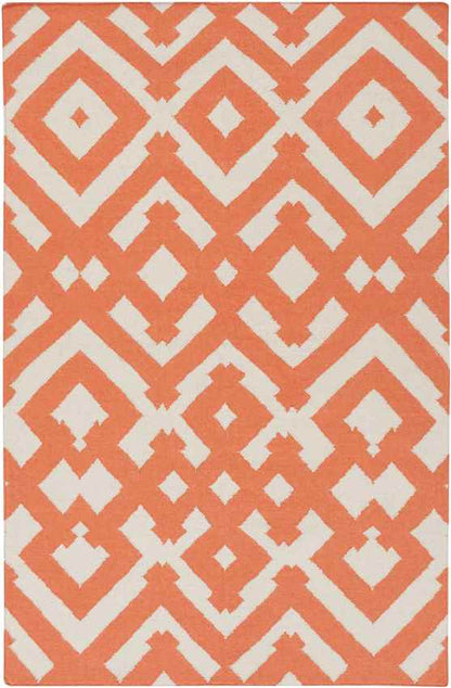 Oppelo Modern Ivory/Poppy Area Rug
