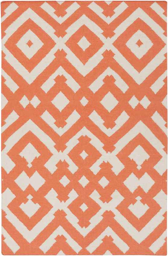 Oppelo Modern Ivory/Poppy Area Rug