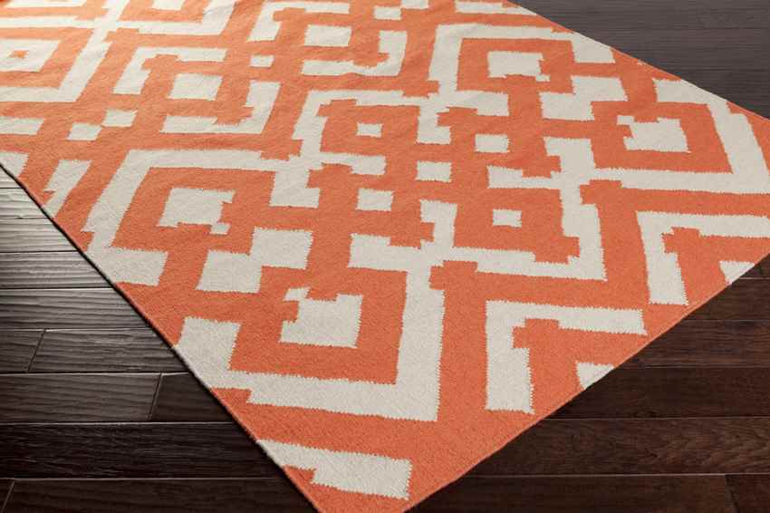 Oppelo Modern Ivory/Poppy Area Rug