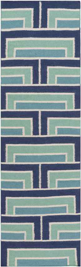 Opelika Modern Blue/Green Area Rug