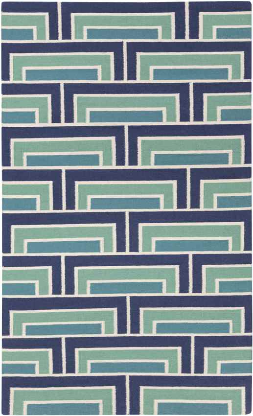 Opelika Modern Blue/Green Area Rug