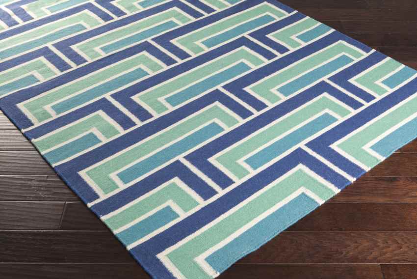 Opelika Modern Blue/Green Area Rug