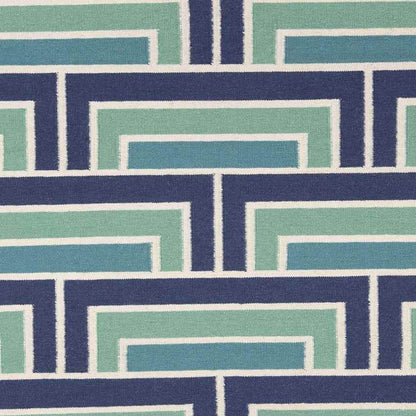 Opelika Modern Blue/Green Area Rug