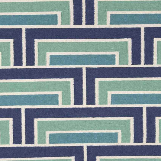Opelika Modern Blue/Green Area Rug