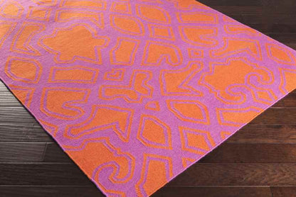 Ophir Modern Hot Pink/Coral Area Rug