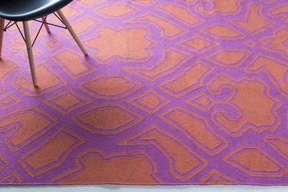 Ophir Modern Hot Pink/Coral Area Rug