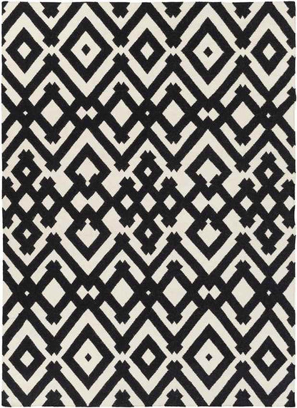 Oppelo Modern Charcoal/Beige Area Rug