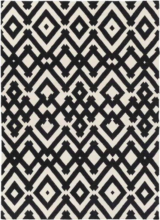 Oppelo Modern Charcoal/Beige Area Rug