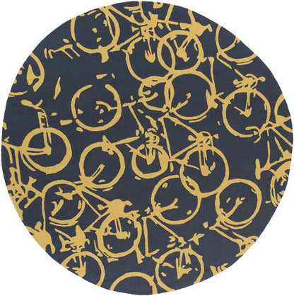 Ordway Modern Black/Gold Area Rug