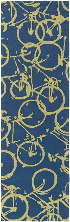 Ordway Modern Cobalt/Lime Area Rug