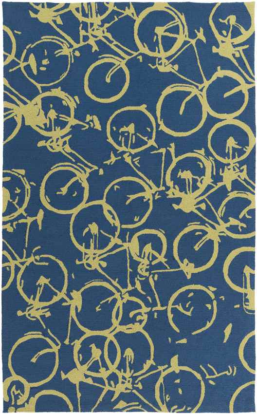 Ordway Modern Cobalt/Lime Area Rug