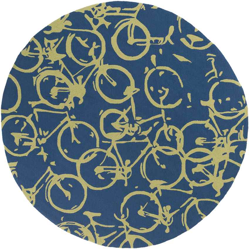 Ordway Modern Cobalt/Lime Area Rug