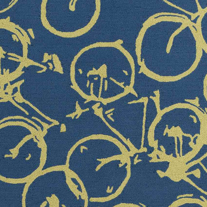 Ordway Modern Cobalt/Lime Area Rug