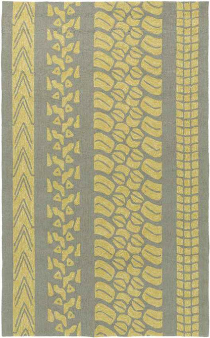 Orinda Modern Black/Medium Gray Area Rug