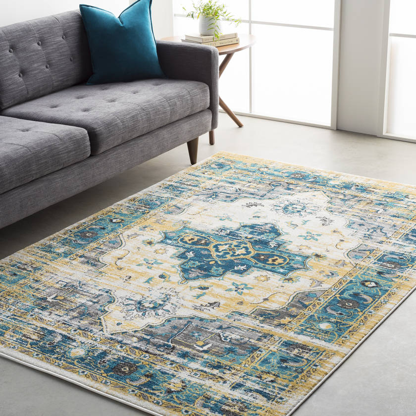 Cathlena Modern Deep Teal Area Rug