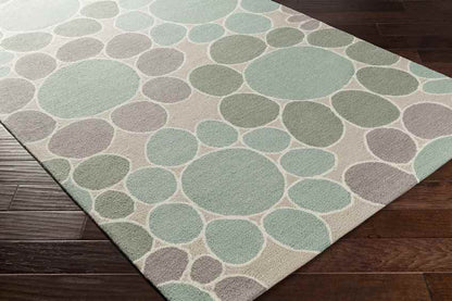 Paonia Modern Sage/Aqua Area Rug