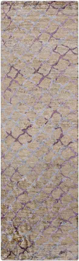 Grigny Modern Plum/Dusty Sage Area Rug