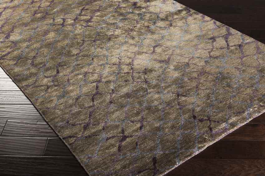 Grigny Modern Plum/Dusty Sage Area Rug