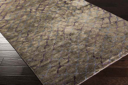 Grigny Modern Plum/Dusty Sage Area Rug