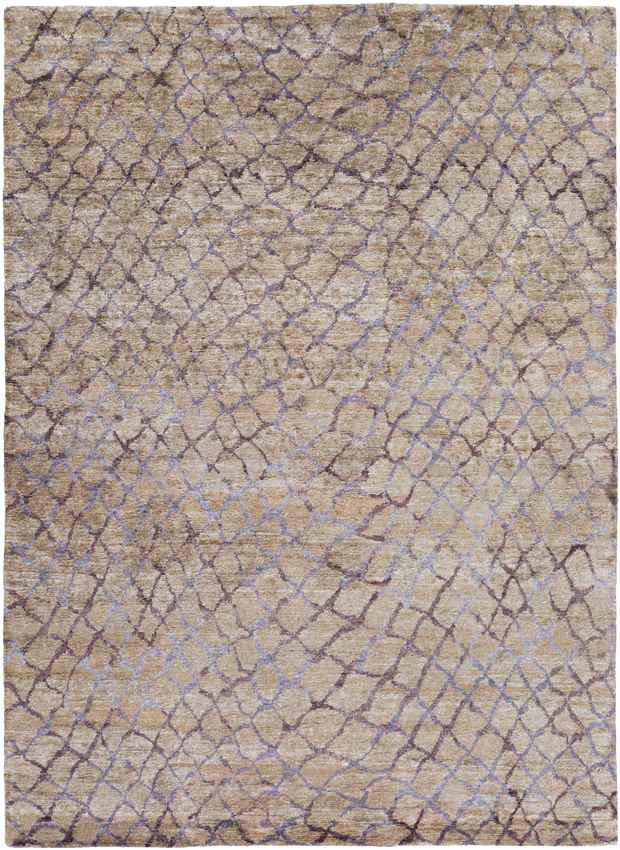 Grigny Modern Plum/Dusty Sage Area Rug