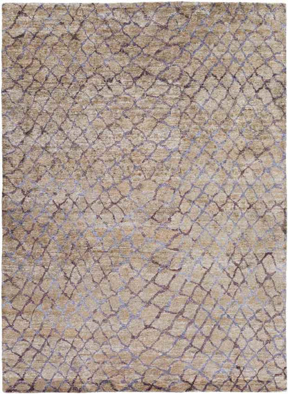 Grigny Modern Plum/Dusty Sage Area Rug