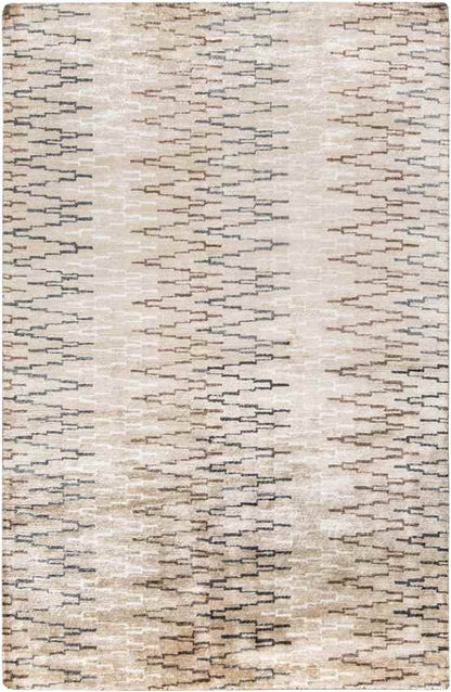 Parlier Modern Khaki/White Area Rug
