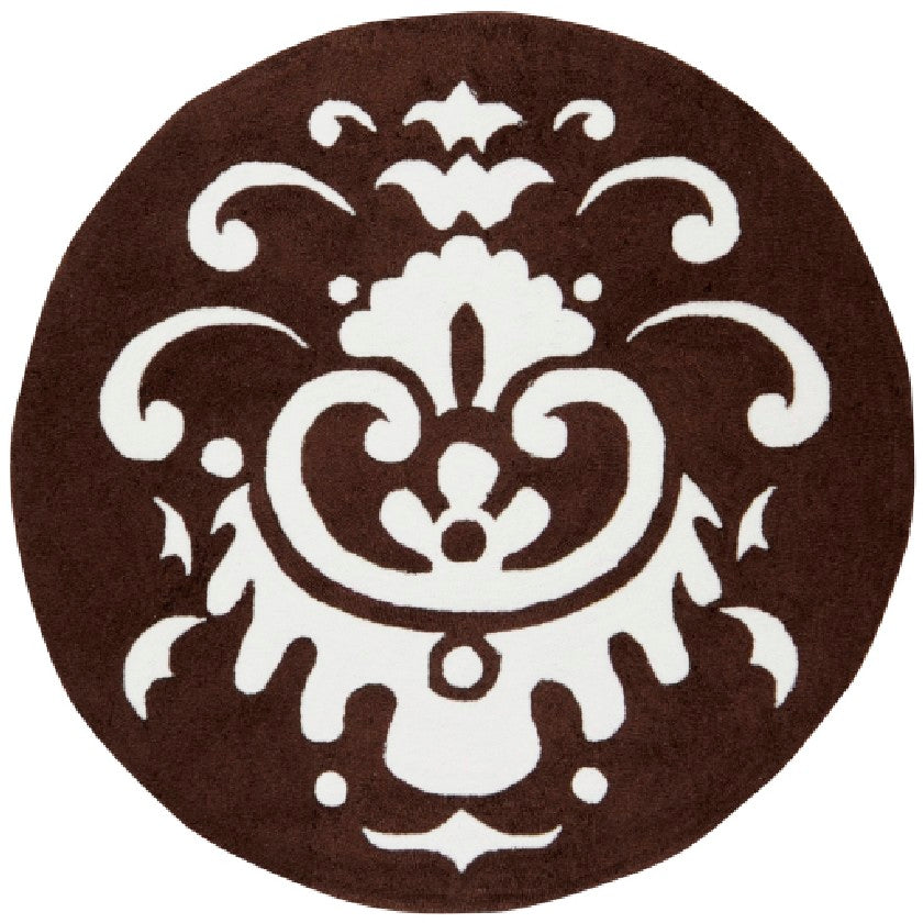 Paulding Modern Dark Brown Area Rug