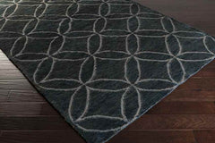 Peoria Global Sky Blue/Moss Area Rug