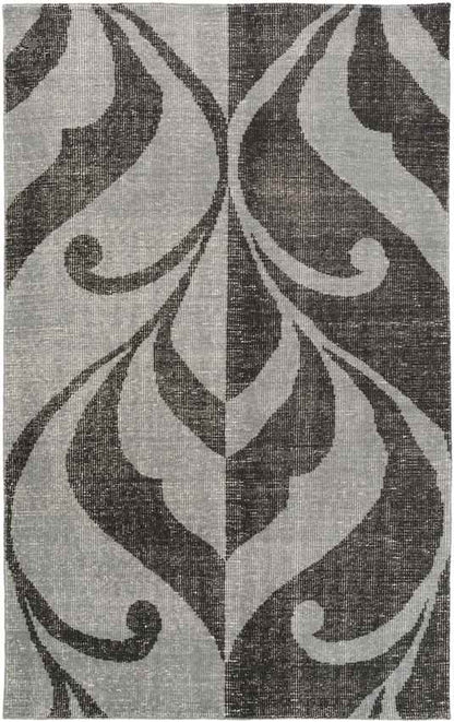 Pima Modern Black/Gray Area Rug