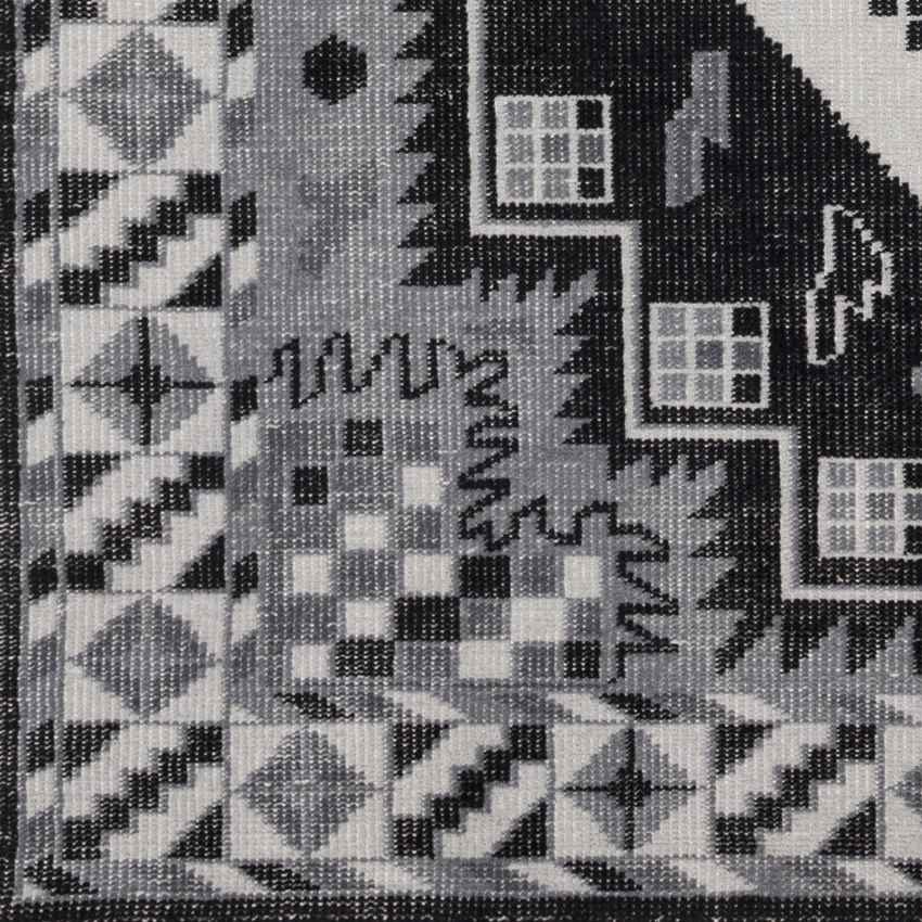 Plainview Modern Gray/Black Area Rug