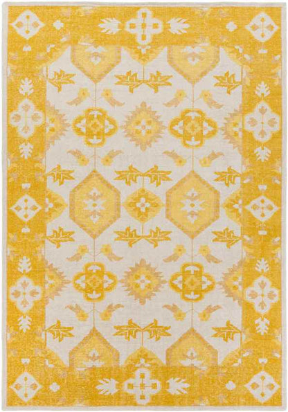 Plainville Traditional Burnt Orange/Beige Area Rug