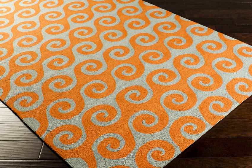 Pritchett Modern Burnt Orange Area Rug