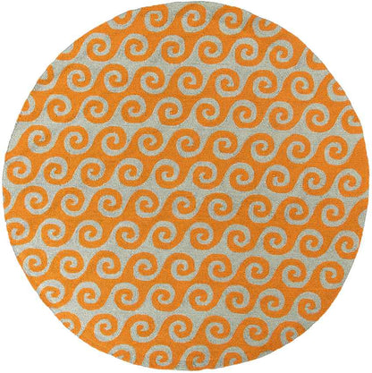 Pritchett Modern Burnt Orange Area Rug