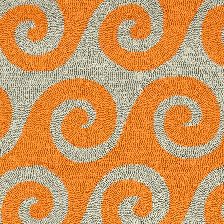 Pritchett Modern Burnt Orange Area Rug