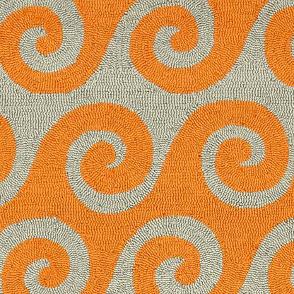 Pritchett Modern Burnt Orange Area Rug